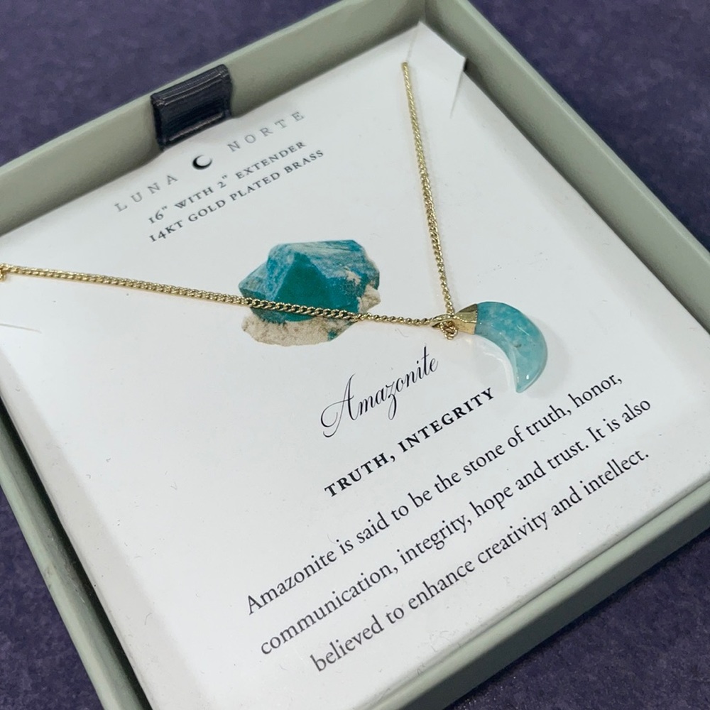 Luna 🌙 Norte Amazonite Necklace